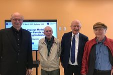 Four AI-Pioneers at the Farewell Ceremony for Wolfgang Wahlster